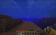 An image of a players inventory in the water. (Image via Mojang).